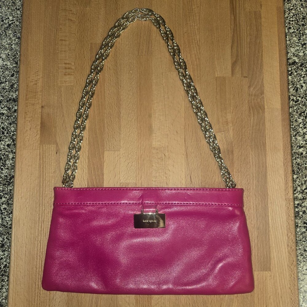 Kate Spade Clutch Purse with Gold Chain (NWT)